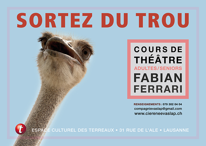 Affiche Sortez du trou: Atelier th��tre pour adules et seniors de Fabian Ferrari